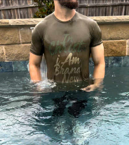 "In Christ I Am Brand New" Drip T-Shirt